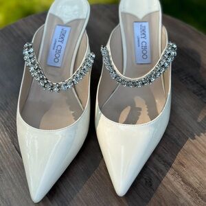 Jimmy Choo
Women's White Off- Bing 65 Heels, Size 40